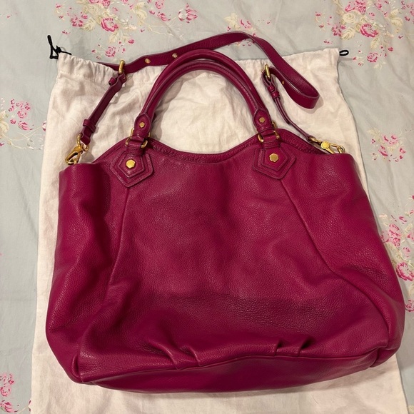 MARC by Marc Jacobs Classic Q Fran Satchel Plum/Purple Leather - Picture 16 of 16